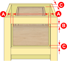 Ohio Amish Cabinet Drawer Measuring Guide